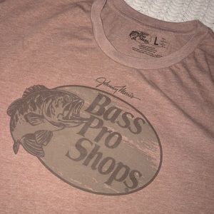 Bass Pro Shop Brown Heather Tee Size L